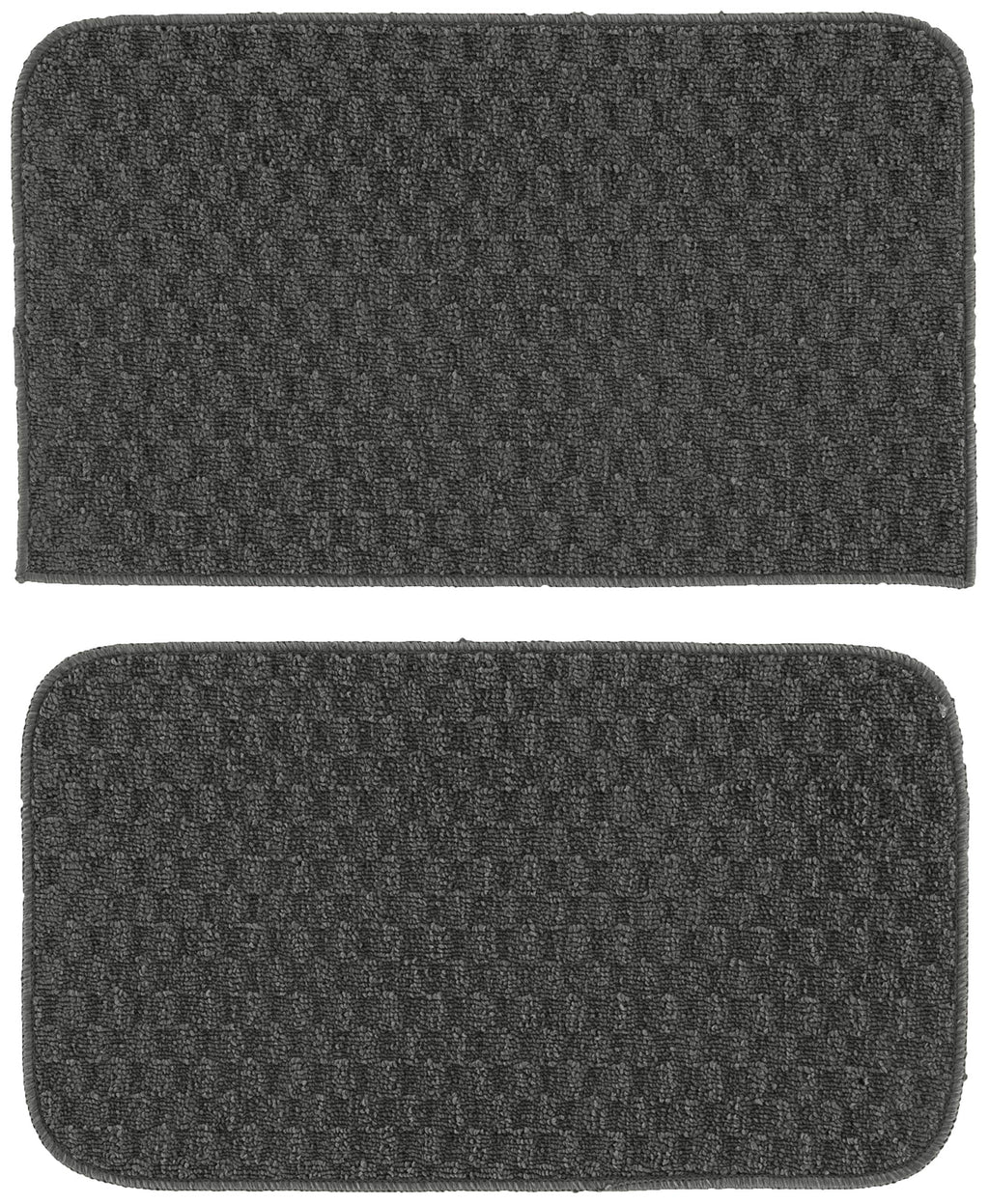 Garland Rug Town Square Cinder Gray 2 Piece Sliced Stain Resistant Indoor Accent Rug Set (18''x28'', 18''x28'')