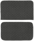 Garland Rug Town Square Cinder Gray 2 Piece Sliced Stain Resistant Indoor Accent Rug Set (18''x28'', 18''x28'')