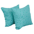 Blazing Needles Square Polyester Jacquard Throw Pillows, 17", Banyan Seagla 2 Count