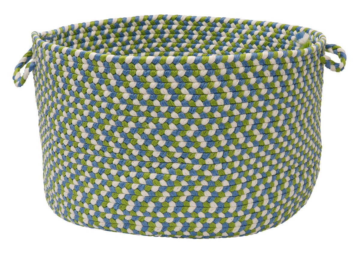 Colonial Mills Ou49 14 By 14 By 10-Inch Carousel Storage Basket, Lime Spin