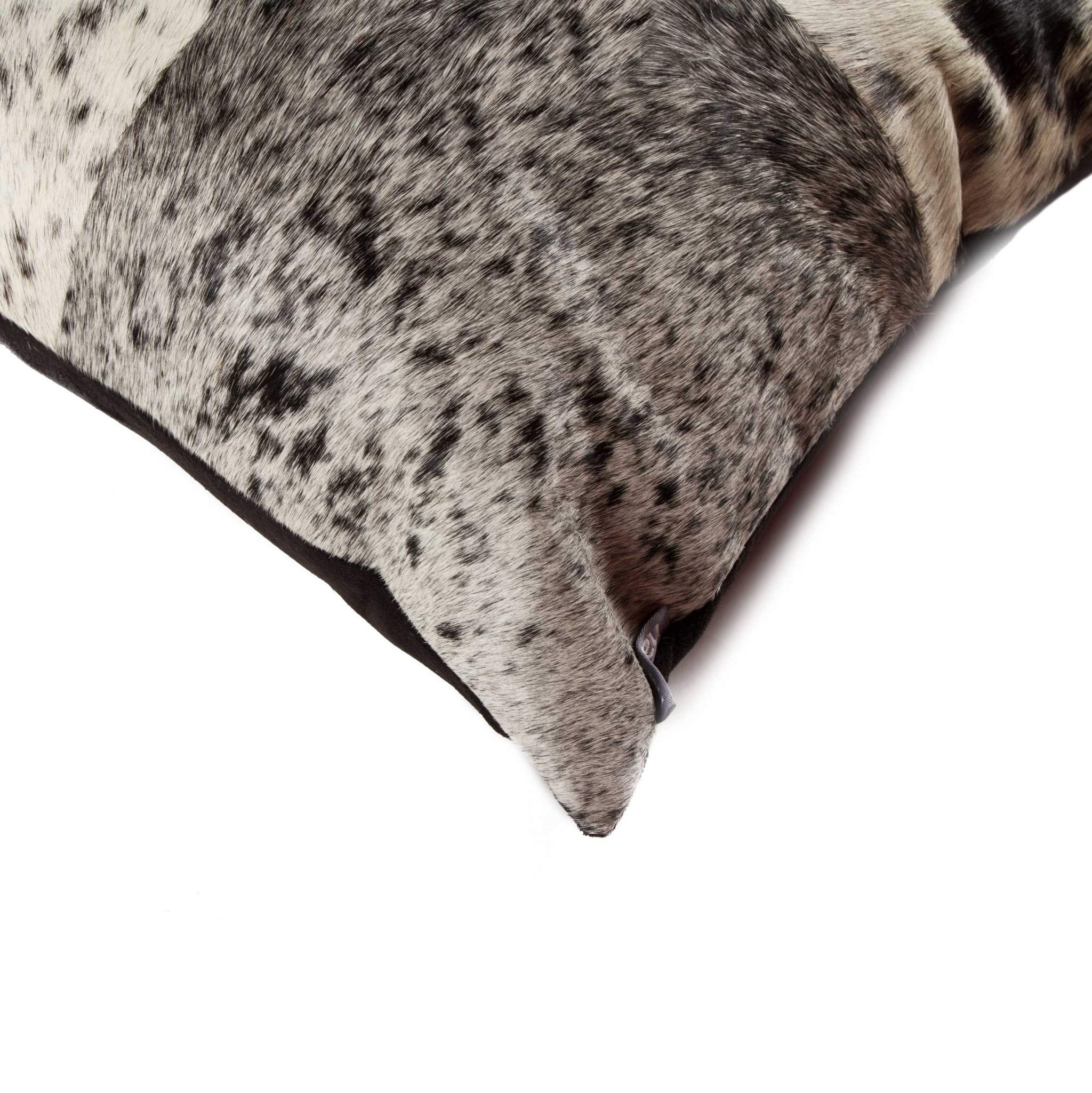 HomeRoots Decor 18-inch x 18-inch x 5-inch Brilliant White Torino Kobe Cowhide - Pillow
