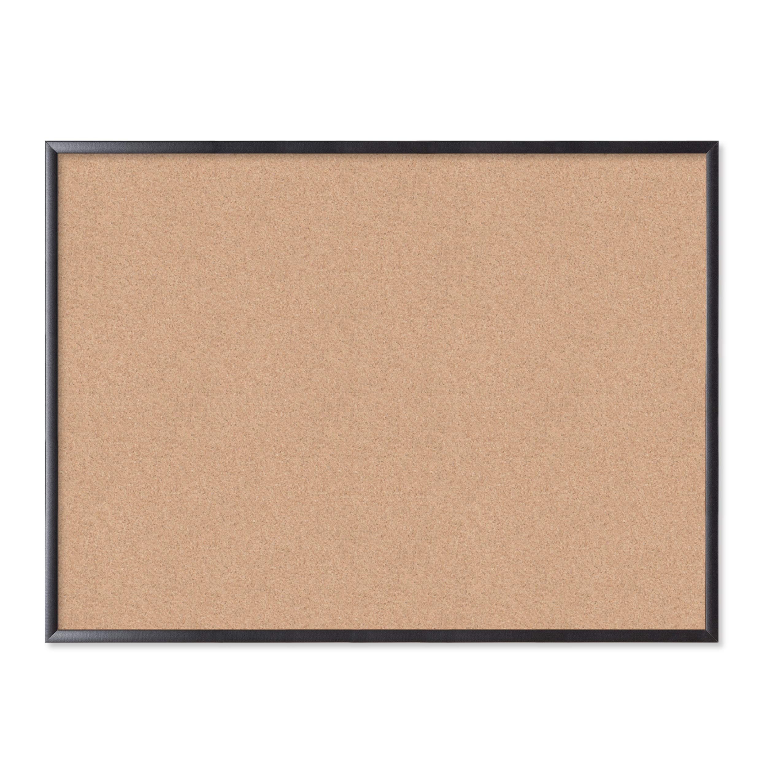 U Brands Cork Bulletin Board, 36 X 48 Inches, Black Wood Frame (2876U00-01)