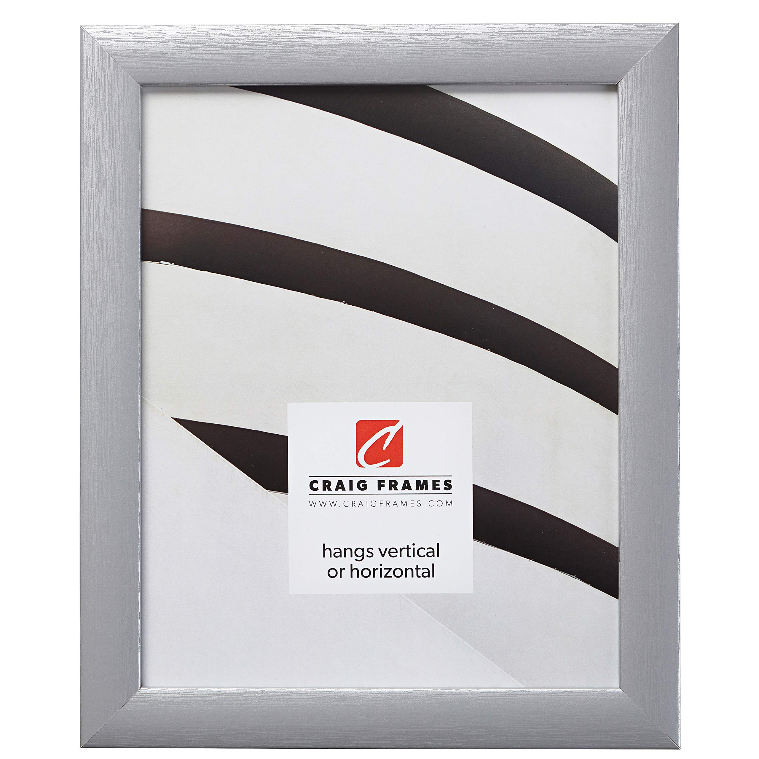 Craig Frames Contemporary Picture Frame, 24 x 30 Inch, Brushed Silver