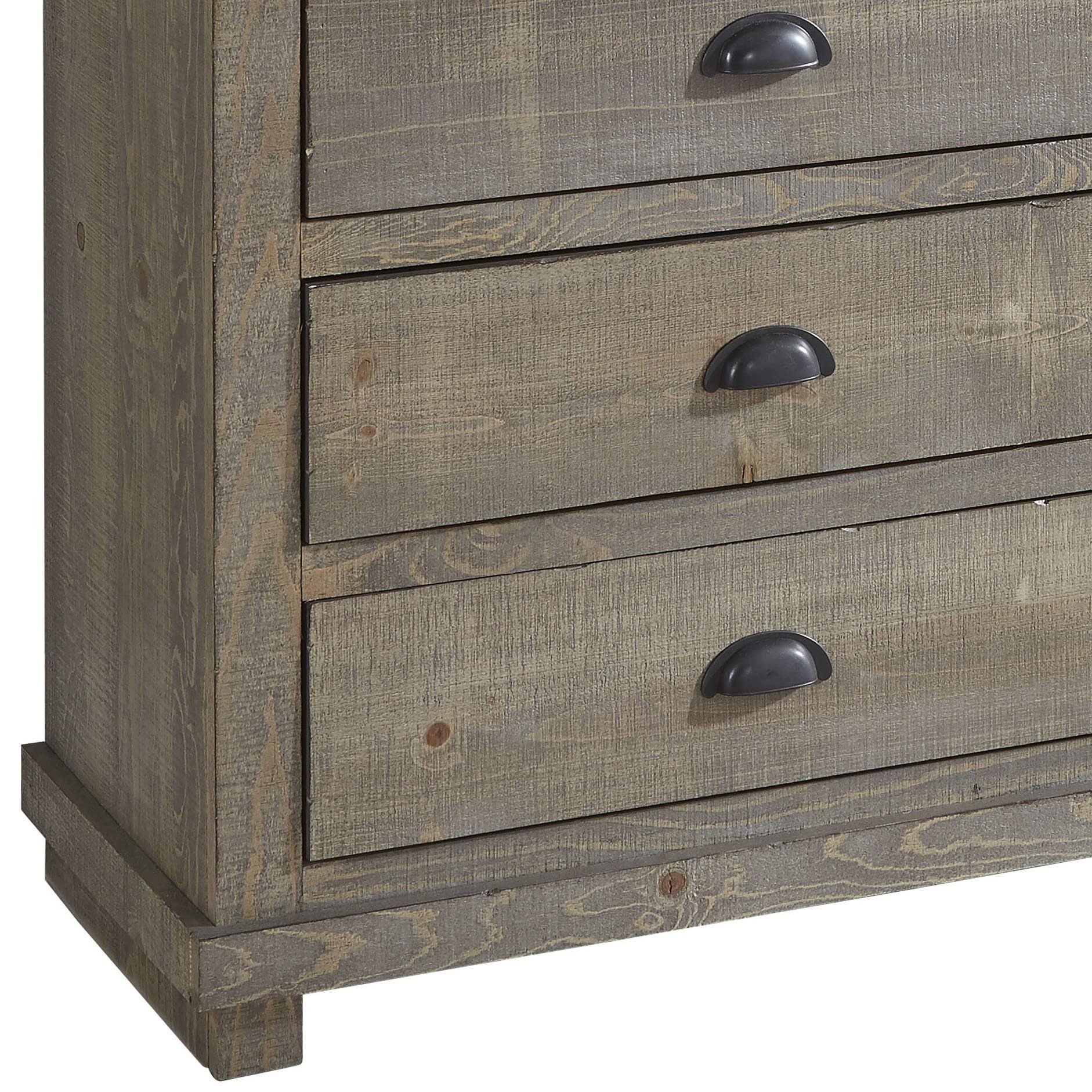 Progressive Furniture Willow Drawer Dresser, Weathered Gray
