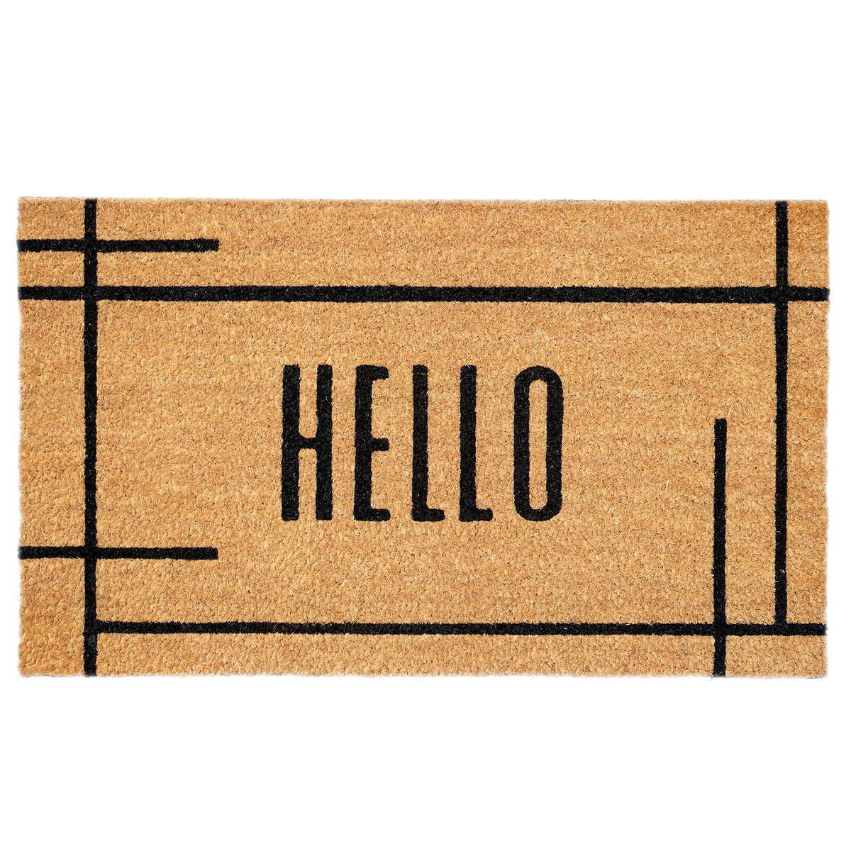 Calloway Mills 107403048 Modern Natural Hello Doormat 30' X 48' (30' X 48')