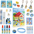 Bluey Advent Calendar 2024 for Kids, Stationery Colouring Pencils Keychains Bracelet