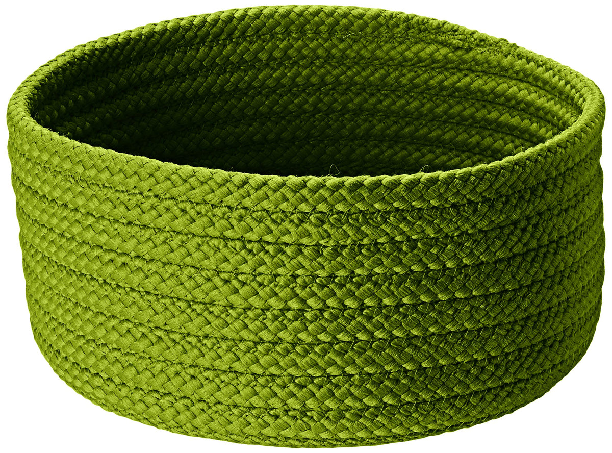 Storage Basics Decorative Basket, 12”X12”X6”, Bright Green