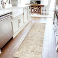 Neutral Farmhouse Hallway Rug Runner 2x6 Washable Non Slip Rubber Backing Vintage Modern Boho Runners Rugs for Entryway Indoor K