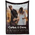 Ships Next Day, Custom Blanket With Picture And Text - Printed In Usa, Personalized Photo Blanket With Text (Fleece 50X60)