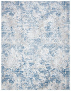 Safavieh Amelia Collection Area Rug - 8' X 10', Grey & Blue, Modern Abstract Design, Non-Shedding & Easy Care, Ideal For High Tr