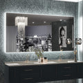 TETOTE 48 x 24 LED Backlit Bathroom Mirror with Light,3Color White/Warm/Natural,Anti-Fog Lighted Mirror,Dimmable,Vanity Mirror,W