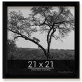 wallsthatspeak 21x21 Black Picture Frame for Puzzles Posters Photos or Artwork