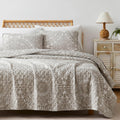 Southshore Fine Living, Inc. Ashanti Collection Oversized Queen Quilt Bedding Set, Prewash Fabric, Soft Coverlet 3-Piece With Tw
