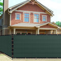 4' X 25' Heavy Duty Privacy Screen Fence, 90% Blockage Green Mesh Shade Net Cover With Brass Grommets For Garden, Yard, Wall, Ba