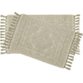 French Connection Nellore Bathroom Rugs, Set of 2 Woven and Beaded Bathroom Mats, Durable Bath Rugs, Thick BathMats for Bathroom