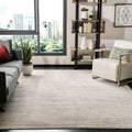 SAFAVIEH Adirondack Collection Area Rug - 6 x 9, Ivory & Silver, Modern Ombre Design, Non-Shedding & Easy Care, Ideal for High