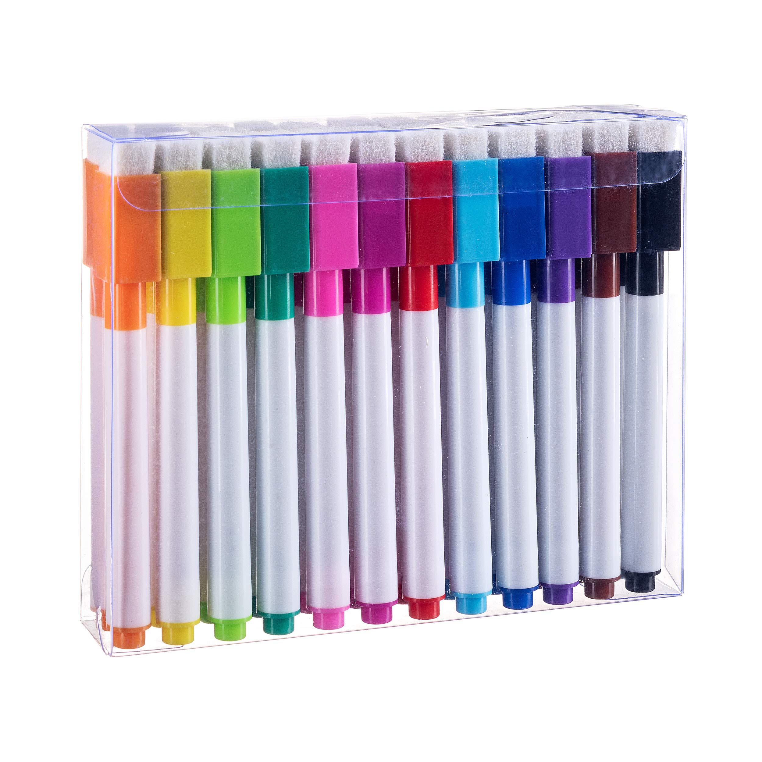 Magnetic Dry-Erase Markers, Whiteboard Erasable Markers With Eraser Caps | Low Odor Dry Erase Marker | For Home, Office, School