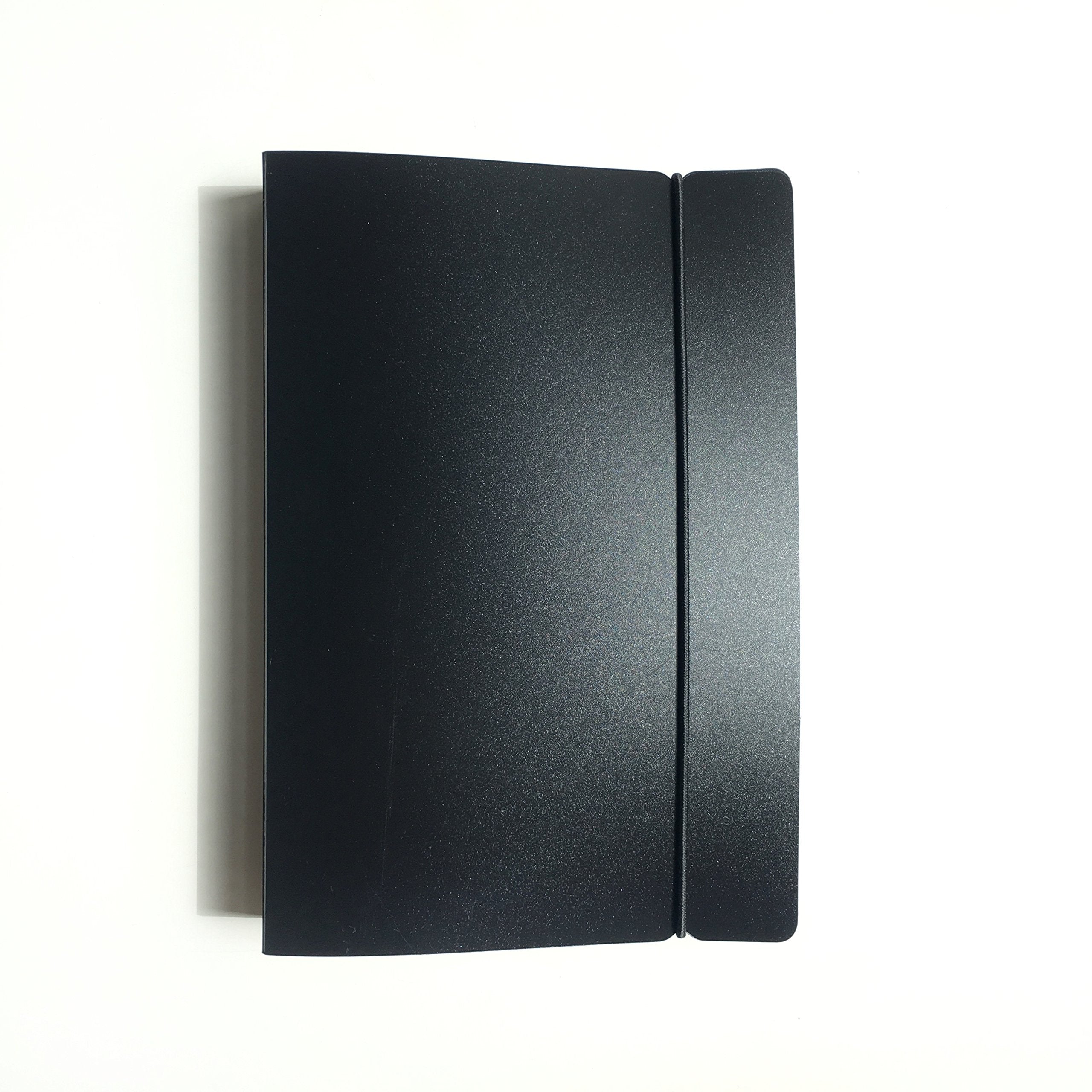 Zelten Refill Paper/Loose Leaves For 8.5 Inch A5 & 6 Inch A6 6-Holes Cover Round Ring View Binder File Folder (A5, Cover Only-Bl