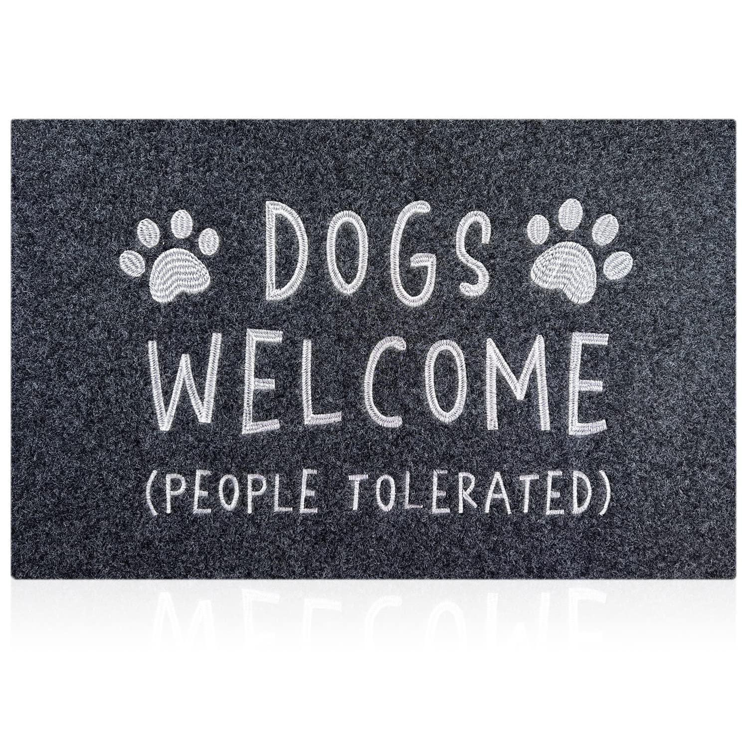 Aazzkang Dogs Door Mat Large 36'X24' With Non Slip Rubber Back Funny Paw Doormat Easy To Clean Outdoor Indoor Front Door Mats