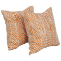 Blazing Needles Square Polyester Jacquard Throw Pillows, 17", Demeter Bitter 2 Count