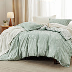 Bedsure California King Comforter Set - Sage Green Comforter, Cute Floral Cali King Bedding Set, Gifts For Woman, 3 Pieces, 1 So