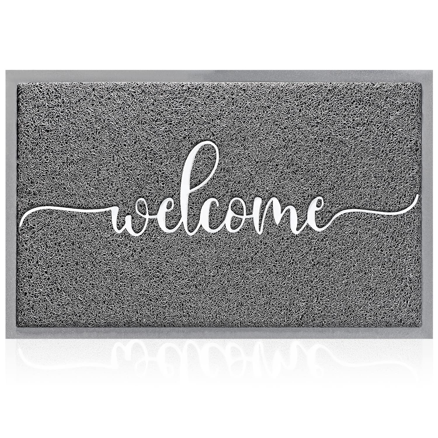Aazzkang Welcome Mats For Front Door Non Slip Door Mat Low-Profile Ultra Absorb Dirt Easy To Clean Indoor Doormat For Entry,Pati