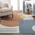 JONATHAN Y WSH306A-8 Slinger Modern Kids & Novelty Collage Machine-Washable Area Rug, Contemporary, Geometric, Minimalist for Li
