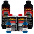Custom Coat Safety Blue 2 Quart (1/2 Gallon) Urethane Spray-On Truck Bed Liner Kit - Easy Mixing, Just Shake, Shoot - Durable Te