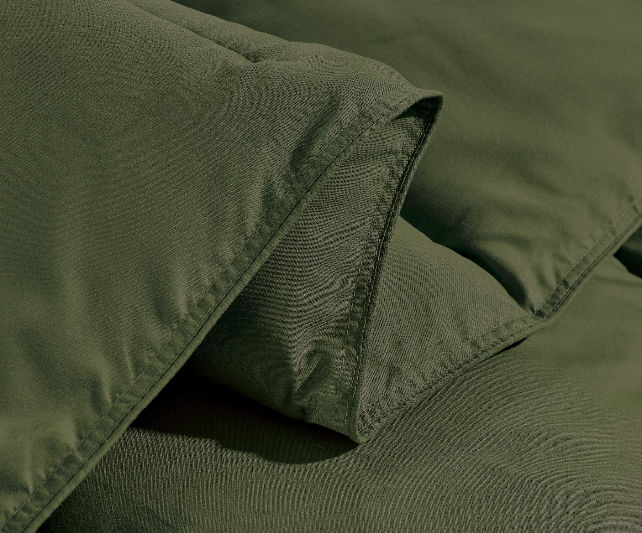 Chezmoi Collection 3-Piece Down Alternative Comforter Set (Queen, Cypress Green)