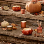 Thymes Pumpkin Laurel Candle Tin With Gold Lid - Fall Scented Candle With Notes Of Nutmeg, Cinnamon, Clove, Pumpkin, And Orange