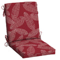 Arden Selections Outdoor Dining Chair Cushion 20 X 20, Rain-Proof, Fade Resistant 20 X 20, Red Leaf Palm