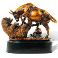 MEPERPER Bull and Bear Statue, Wall Street Bull Statue, Stock Market Gifts for Men, Gifts for Stock Market Lovers