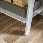 Walker Edison Sophia Modern 4 Shelf Ladder Bookcase Engineered Wood White 55 Inch