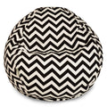 Majestic Home Goods Classic Bean Bag Chair - Chevron Giant Classic Bean Bags for Small Adults and Kids (28 x 28 x 22 Inches) (Bl