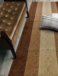 ORFA HOME Custom Size Trellis Hallway Runner Rug Slip Resistant, 26 Inch Wide x Your Choice of Length Size, Brown, 26 Inch X 10 