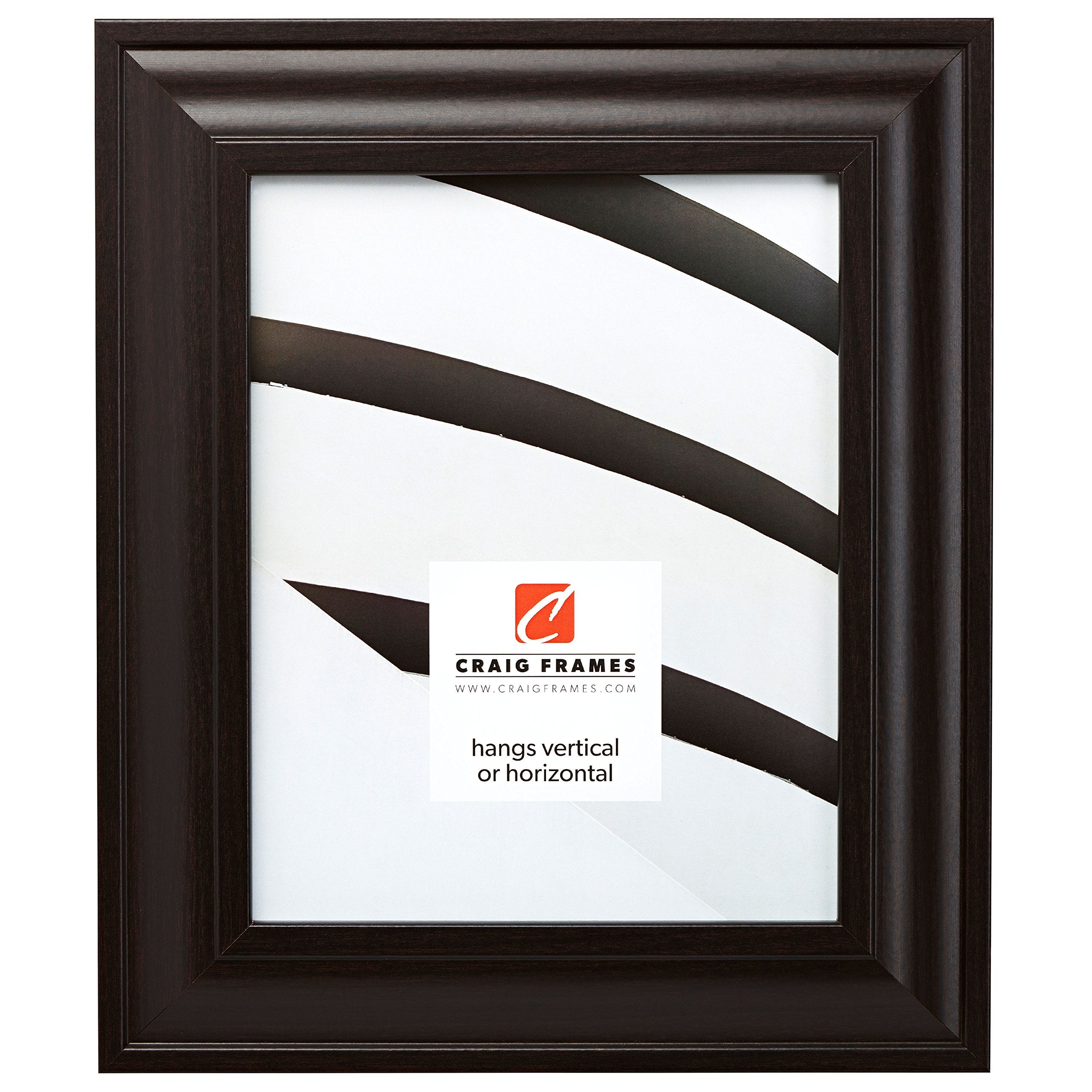 Craig Frames 76036 20 by 20-Inch Picture Frame, Smooth Wood Grain Finish, 2-Inch Wide, Brazilian Walnut Brown