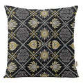 Vargottam Square Pillow Cover  Decorative Pillow Covers 24X24 Inches, Printed White & Black Theme Pillowcase, Decorative Square