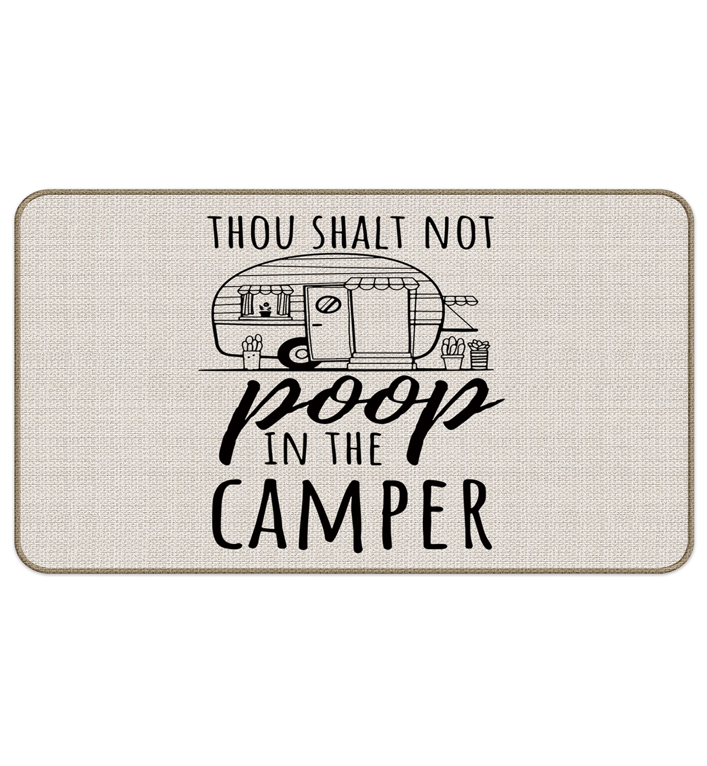 M-Qizi Welcome Rv Door Mat - Best Gifts For Rv Owners, 30'X17' Camper Door Mat, Rv Decorations For Inside Camper, Rv Mat, Camp
