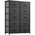YITAHOME 10 Drawer Dresser - Fabric Storage Tower, Organizer Unit for Bedroom, Living Room, Hallway, Closets - Sturdy Steel Fram