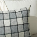 Stellhome Pack Of 2 Lumbar Linen Buffalo Check Throw Pillow Covers Farmhouse Plaid Cushion Cover Rustic Retro Decor For Bed Couc