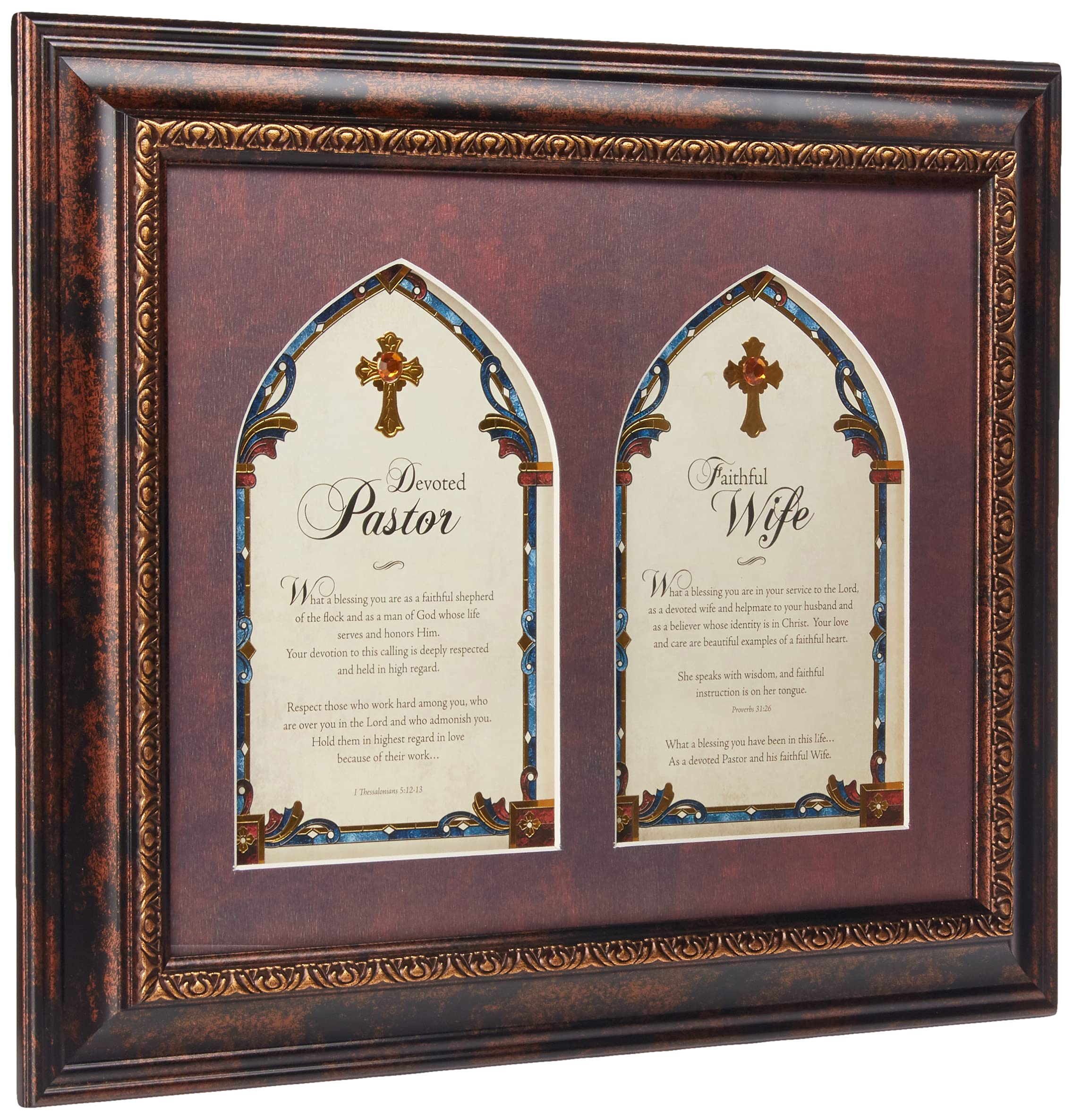 Faithworks Pastors Wife Framed Wall/Tabletop Art, 17 x 14