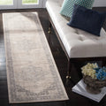 SAFAVIEH Brentwood Collection Runner Rug - 2 x 12, Cream & Grey, Medallion Distressed Design, Non-Shedding & Easy Care, Ideal 