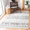SAFAVIEH Amsterdam Collection 3 Square Ivory/Grey AMS108A Moroccan Boho Non-Shedding Living Room Bedroom Accent Rug
