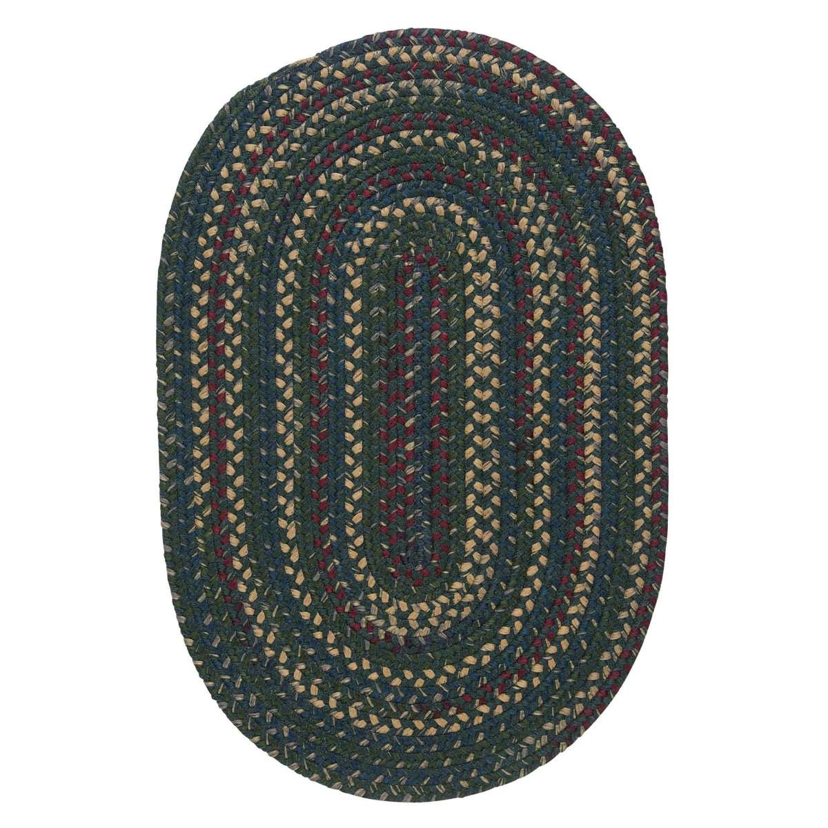 Midnight Round Rug, 4-Feet, Deep Forest