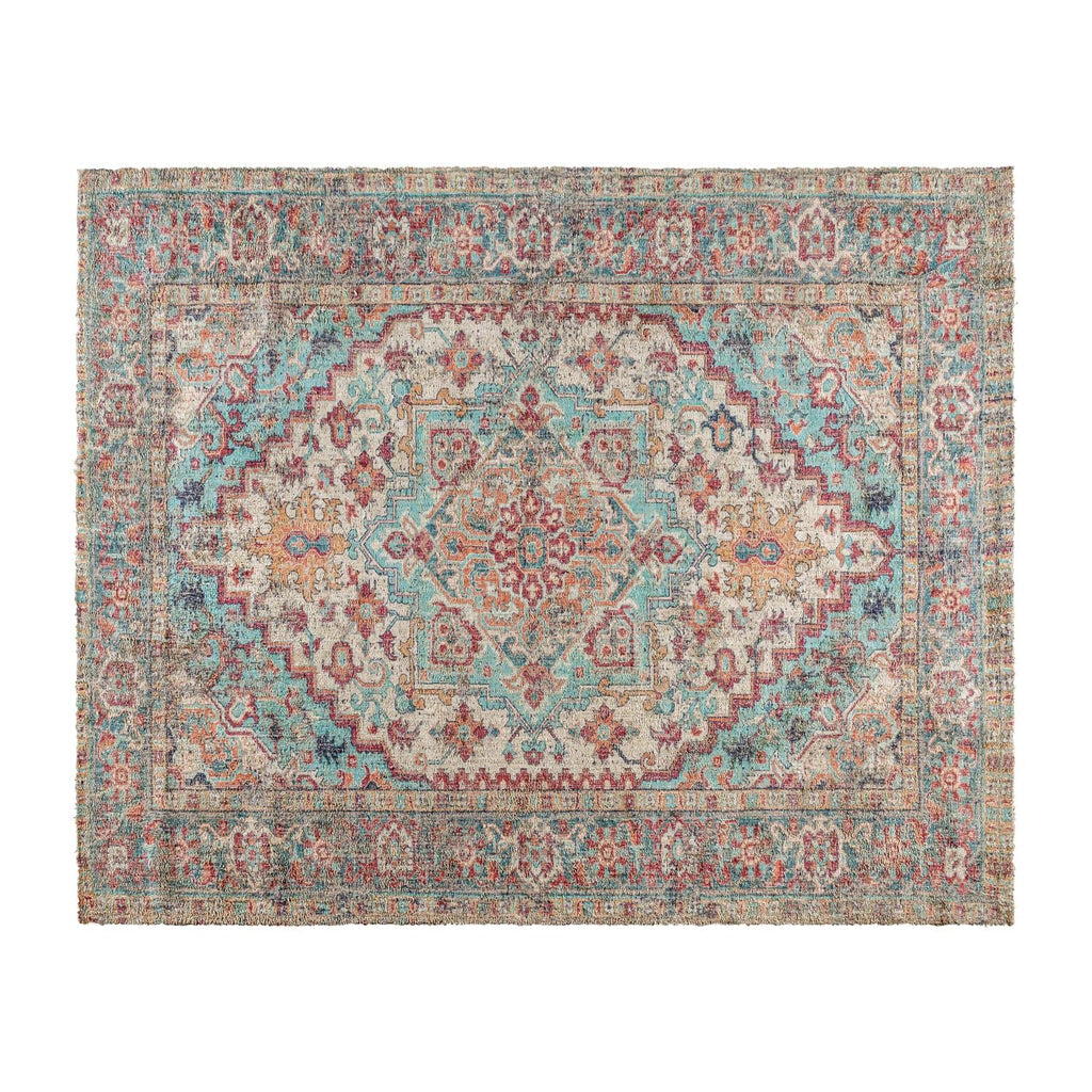 Flash Furniture Katherine Vintage Medallion Area Rug - 8' X 10' - Blue Multi Polyester