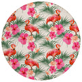 Dalyn Rugs Tropics Tc12 Ivory 8' X 8' Indoor Outdoor Round Rug, Easy Clean, Machine Washable, Non Shedding, Bedroom, Living Room, Dining Room, Kitchen, Patio Rug