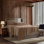 Nestl King Size Sheets Set - 4 Piece King Sheets, Deep Pocket, Hotel Luxury, Extra Soft, Breathable And Cooling, Taupe King Bed Sheets