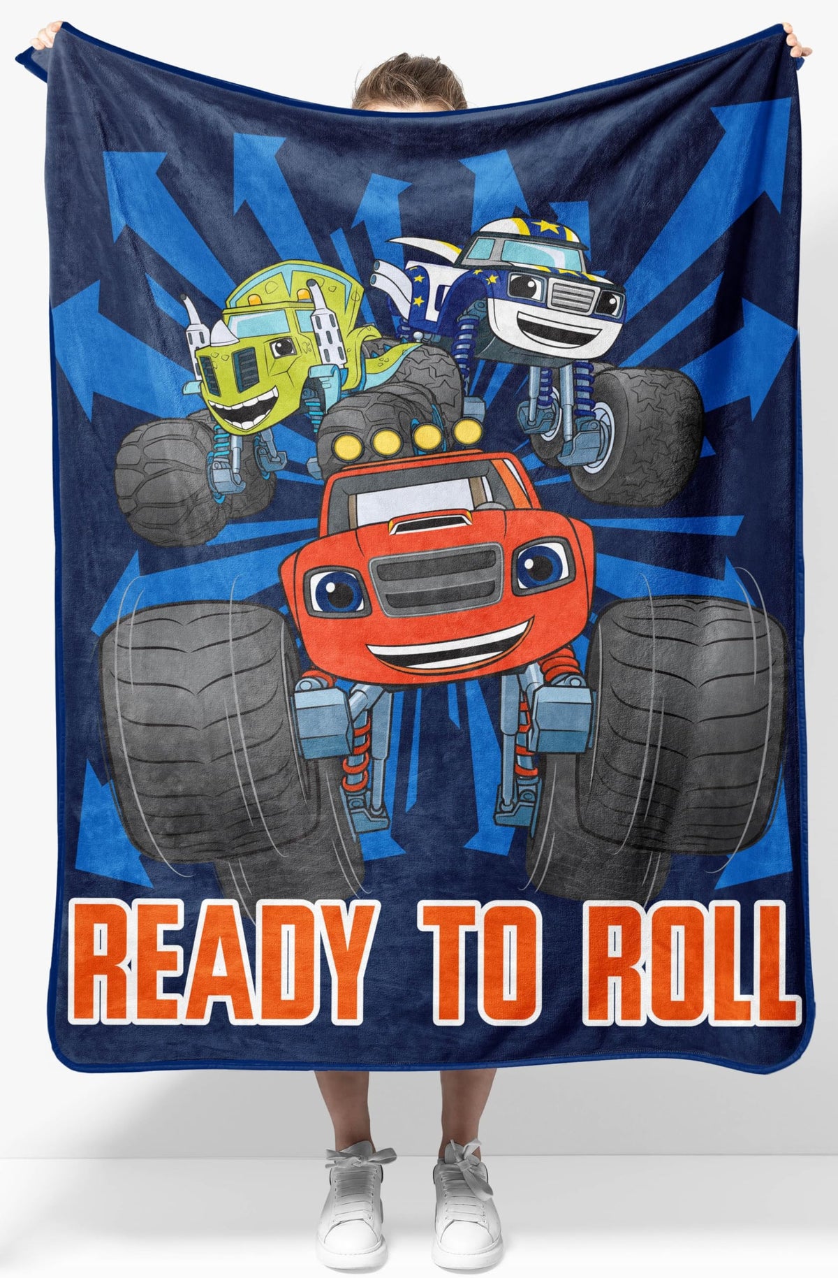 Nickelodeon Blaze And The Monster Machines Throw Blanket - Measures 40 X 50 Super Soft Lightweight Fleece Kids Bedding