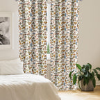 Ambesonne Colorful Window Curtains, Pattern Of Mushrooms Designs In Cartoon Style Abstract Illustration Print, Lightweight Decor