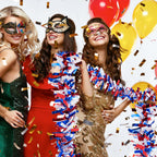 Shappy 88.5 Ft 6 Rolls Wedding Party Glitter Twist Tinsel Garland Decor Metallic Tinsel For Halloween Thanksgiving Day Fall Chri